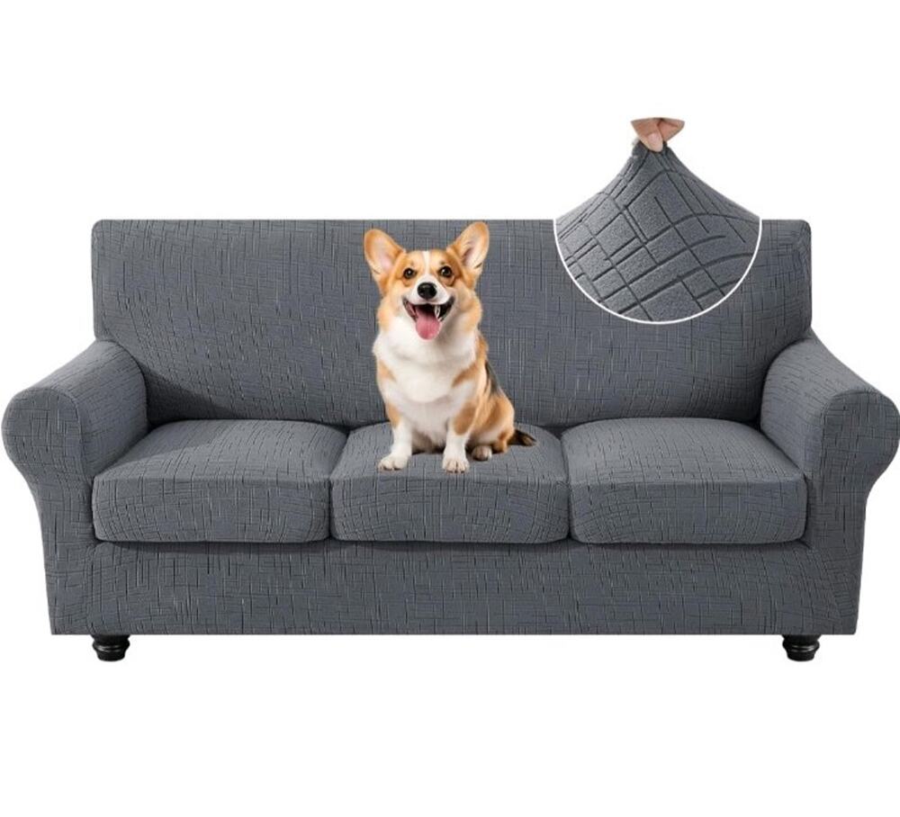 4 Piece Stretch Sofa Covers for 3 Cushion Couch, Sofa 71"-91"